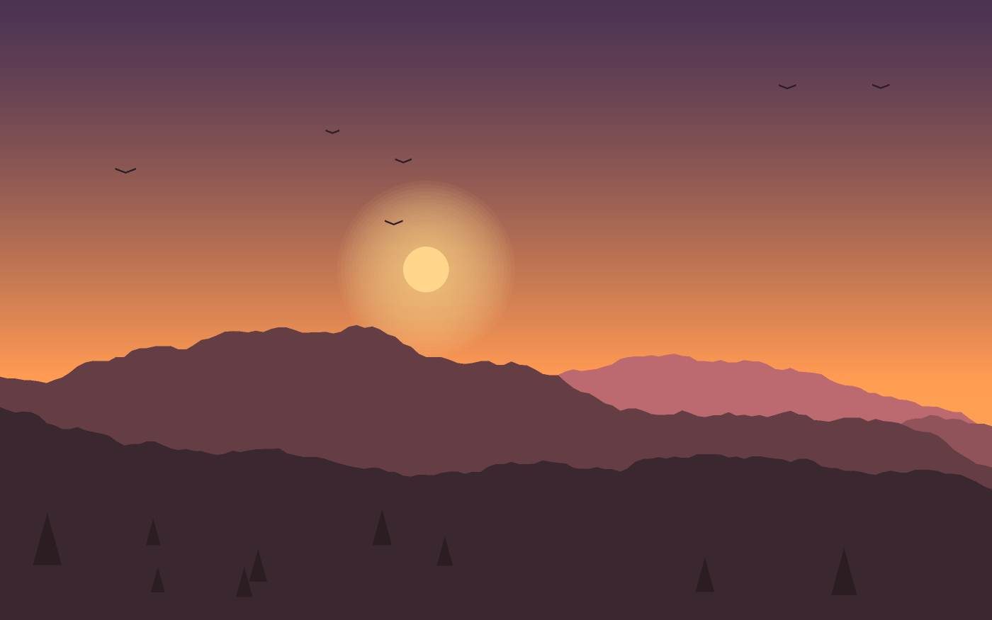 Landschaftsillustration