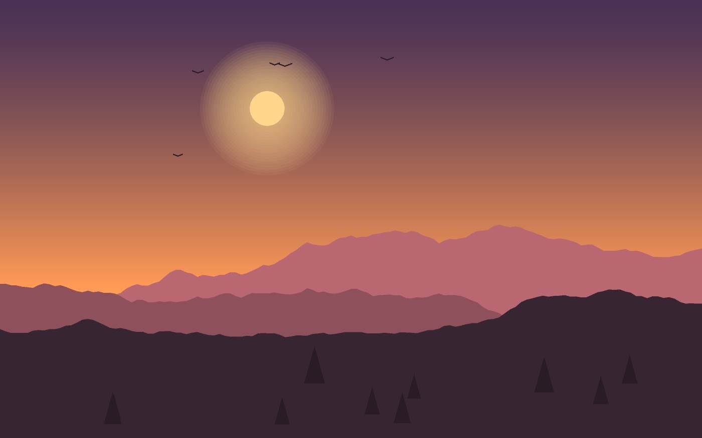 Landschapsillustratie