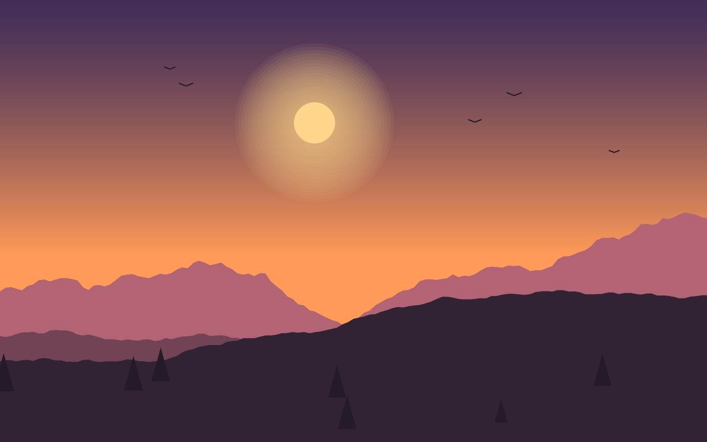 Landschapsillustratie