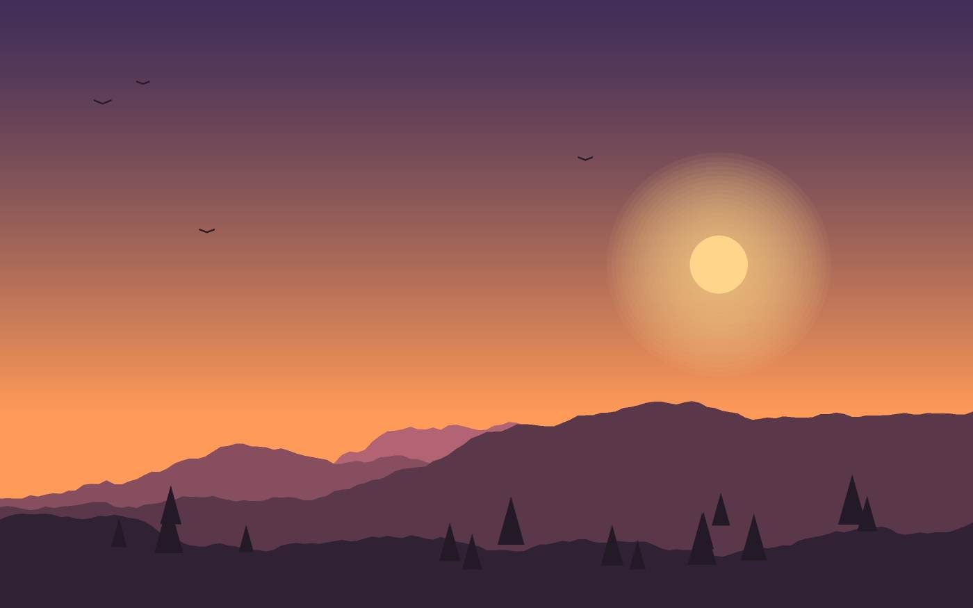 Landschapsillustratie