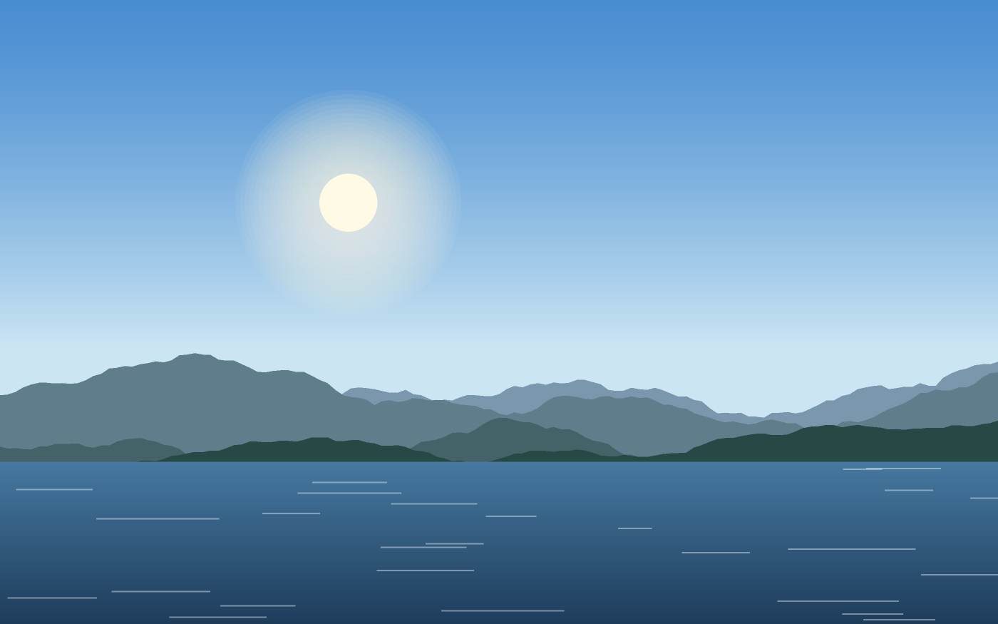 Illustrazione di un paesaggio