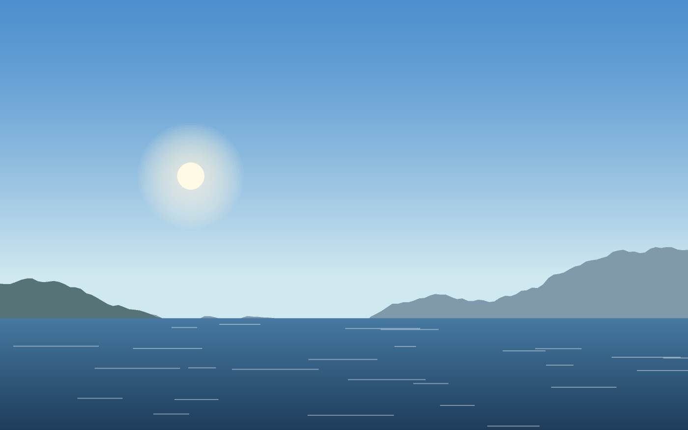 Ilustração de uma paisagem