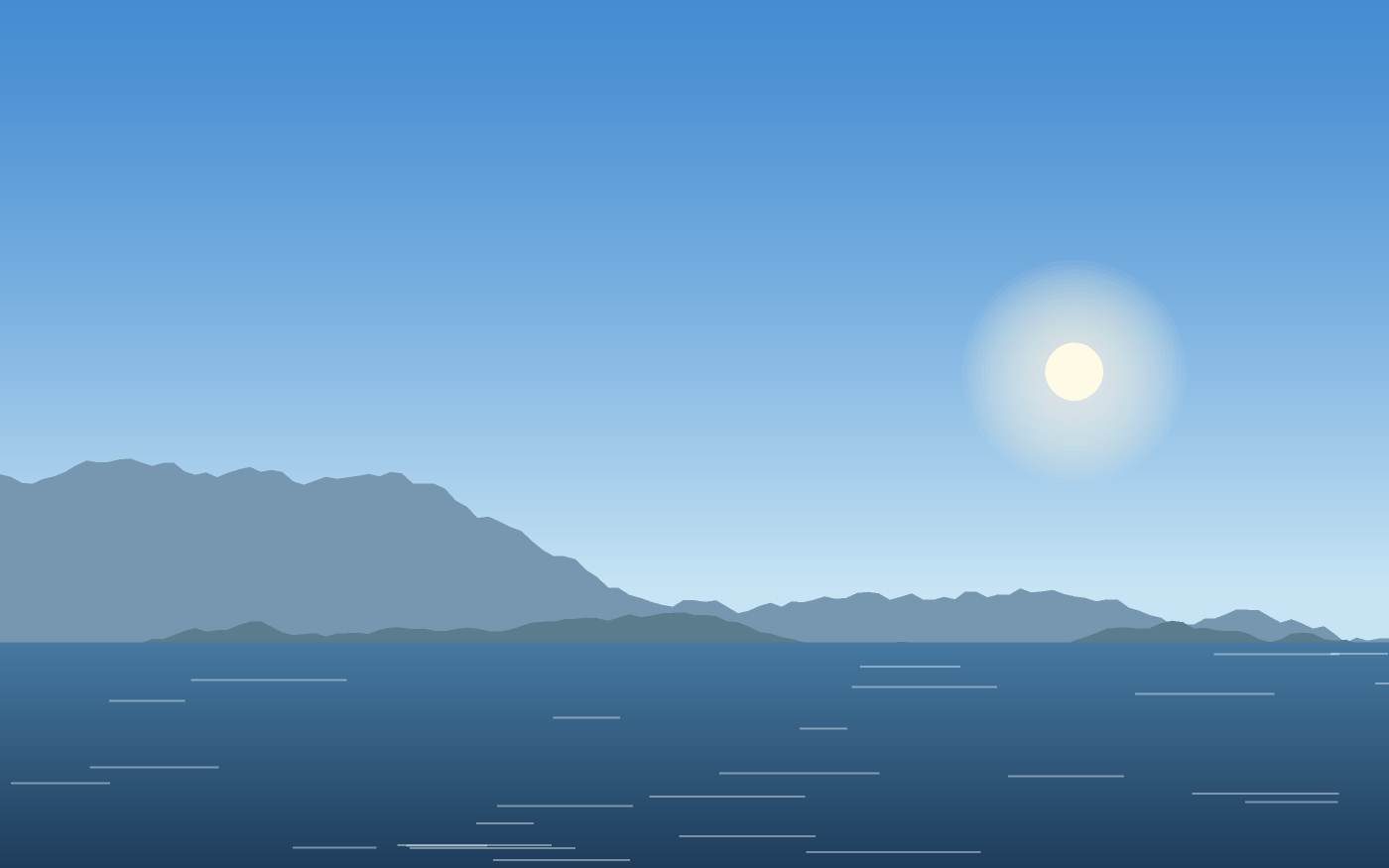 Ilustração de uma paisagem